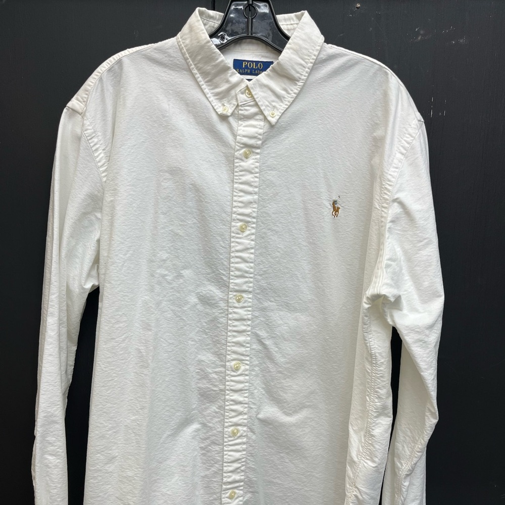 Polo Ralph Lauren Button Down- White Multicolor horse